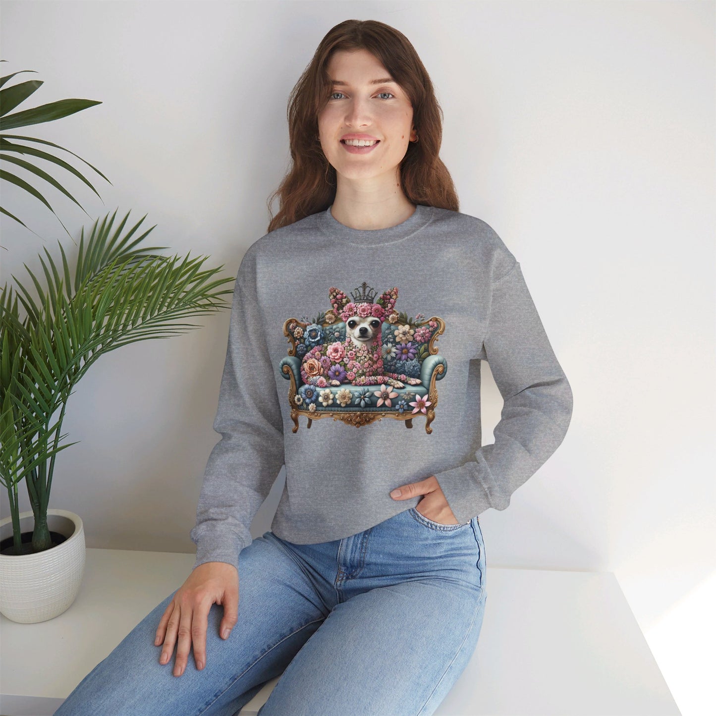 Chihuahua Princess Tea Cup Sweatshirt