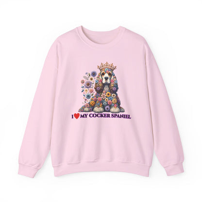 I Love My Cocker Spaniel Sweatshirt