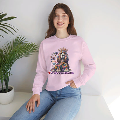 I Love My Cocker Spaniel Sweatshirt