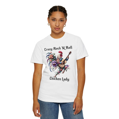 Crazy Rock 'N Roll Chicken Lady Light T-shirt