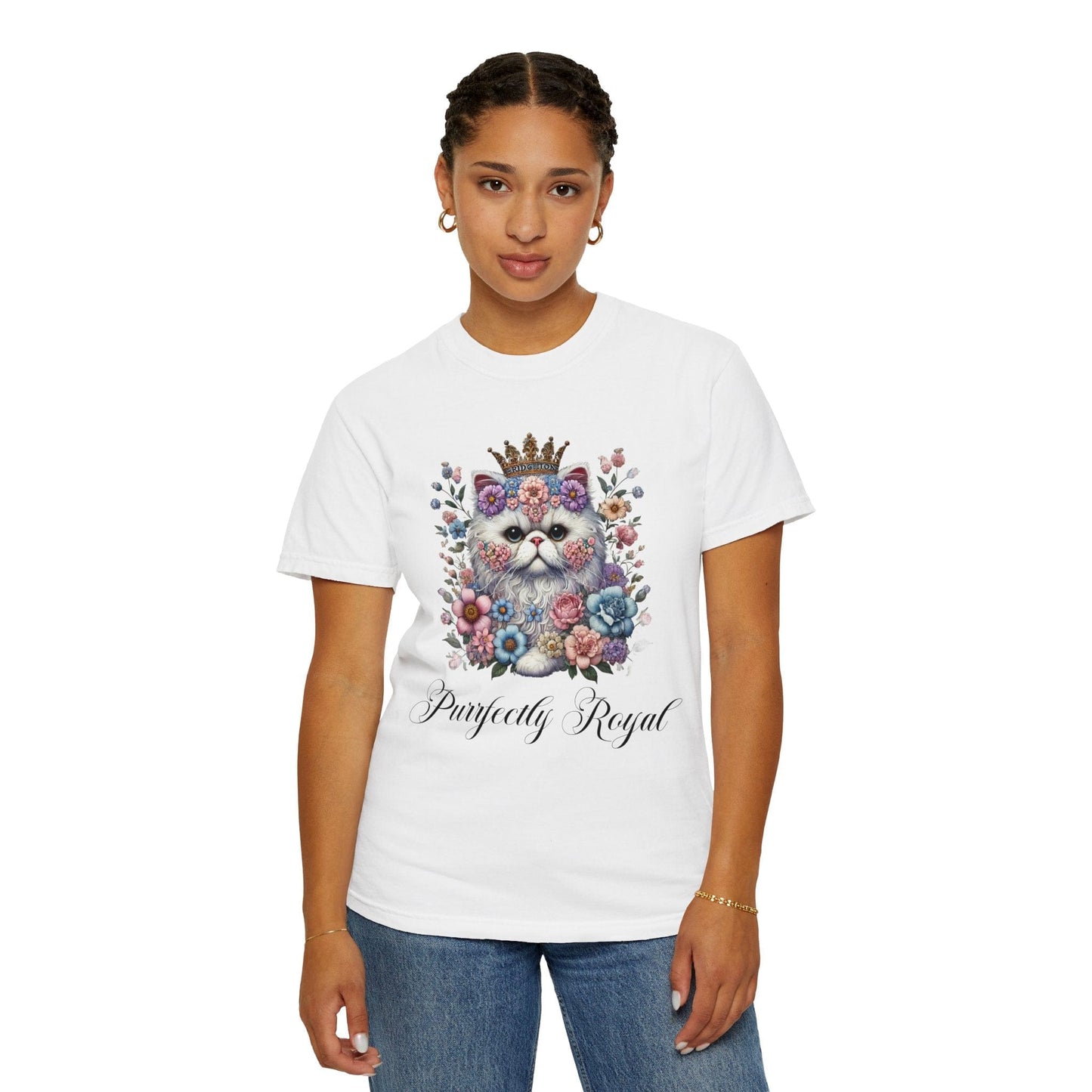 Purrfectly Royal Persian Cat Light T-shirt