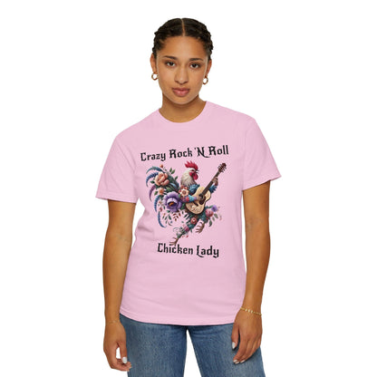 Crazy Rock 'N Roll Chicken Lady Light T-shirt