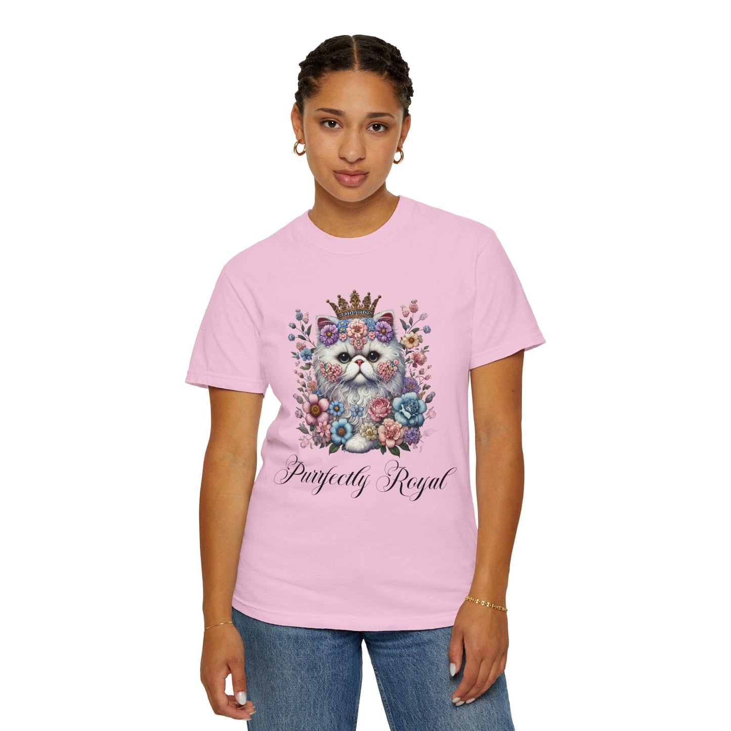 Purrfectly Royal Persian Cat Light T-shirt