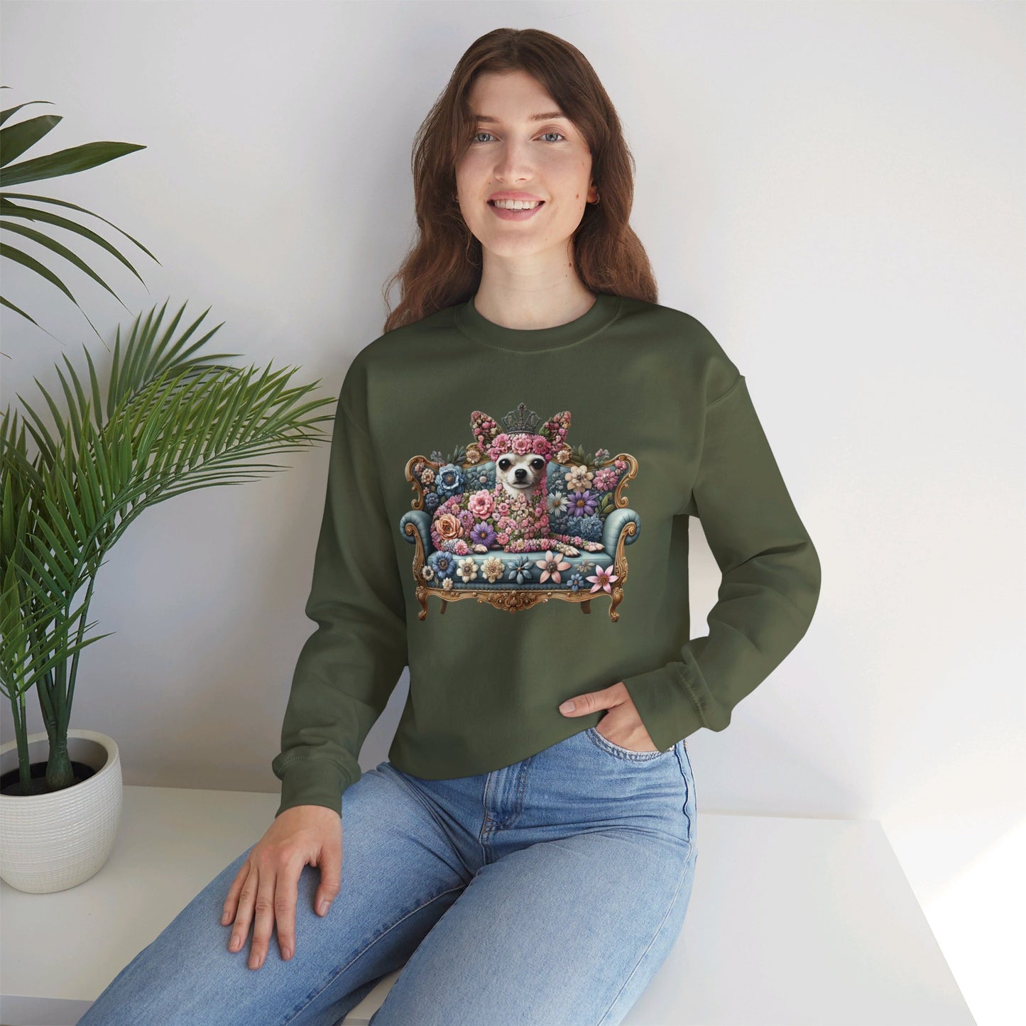 Chihuahua Princess Tea Cup Sweatshirt