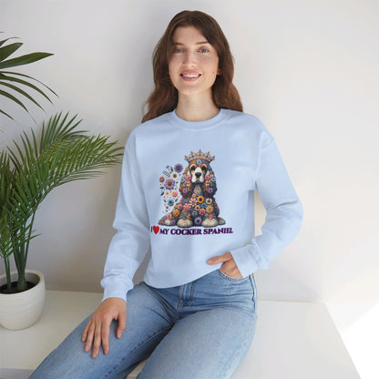 I Love My Cocker Spaniel Sweatshirt