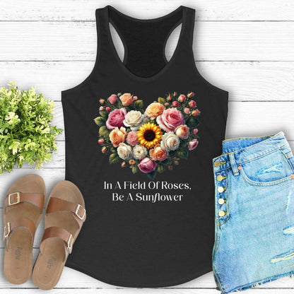 Be A Sunflower Racerback Tank