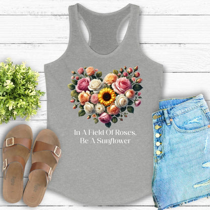 Be A Sunflower Racerback Tank