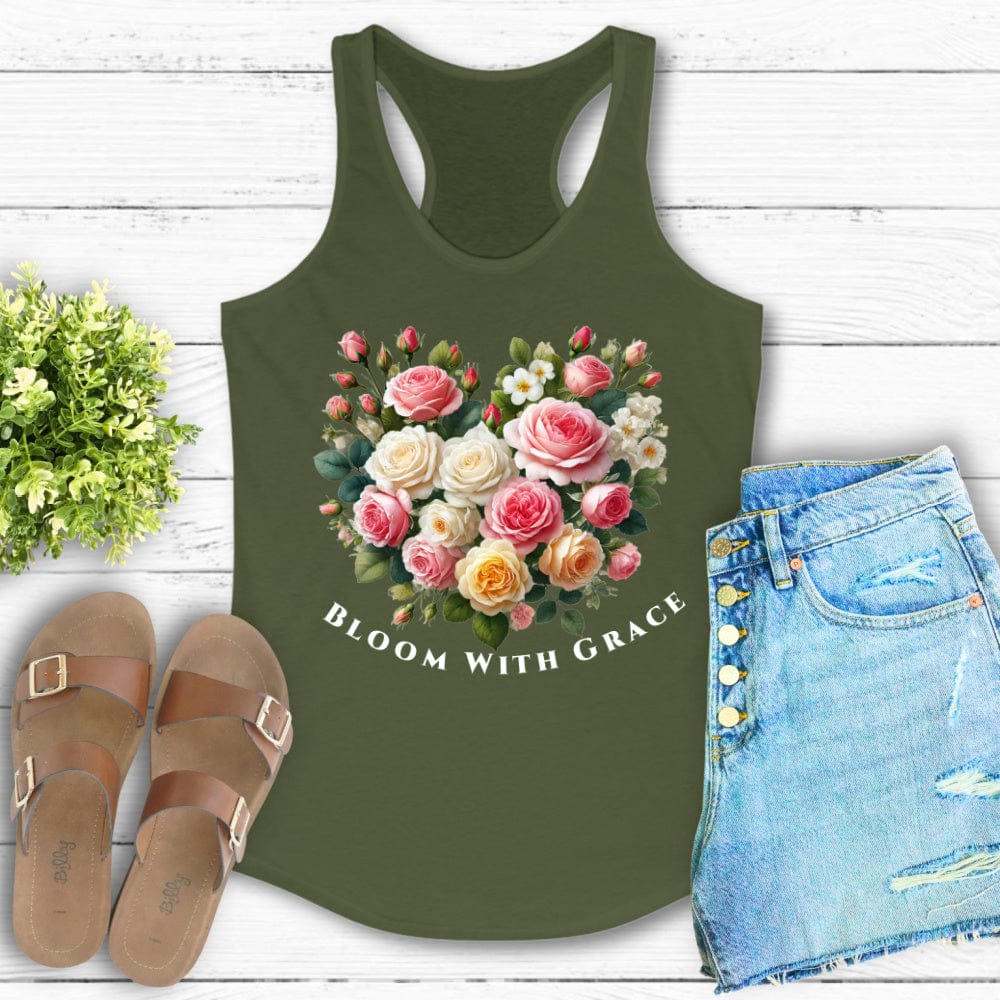 Bloom With Grace Racerback Tank