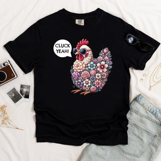 Chicken Cluck Yeah Dark T-shirt