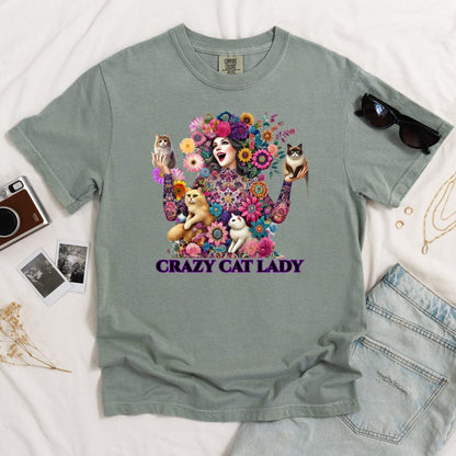 Crazy Cat Lady Light T-shirt