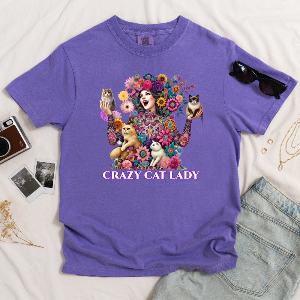 Crazy Cat Lady Dark T-shirt