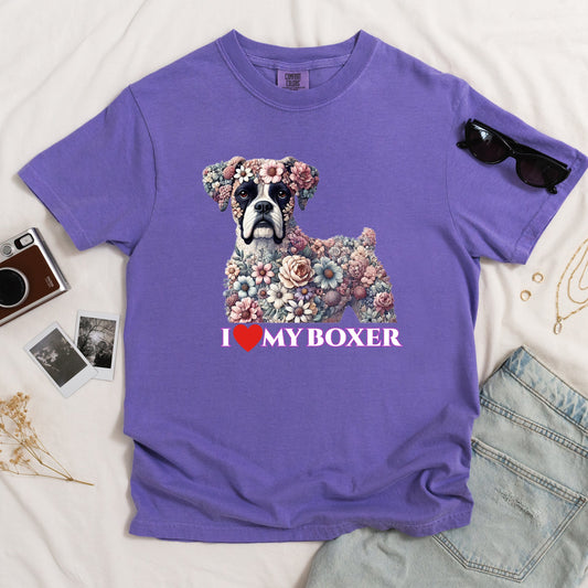 I Love My Boxer Dark T-shirt