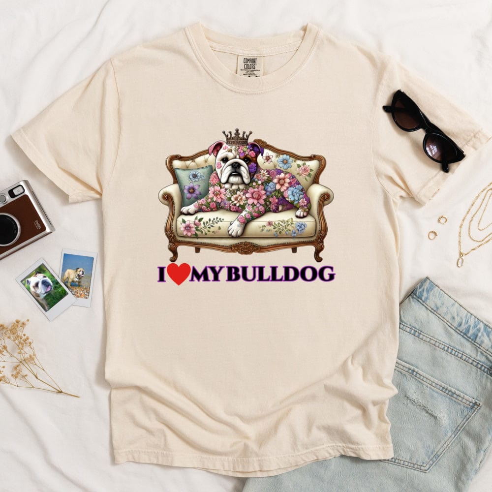 I Love My Bulldog Light T-shirt