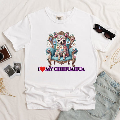 I Love My Chihuahua Light T-shirt