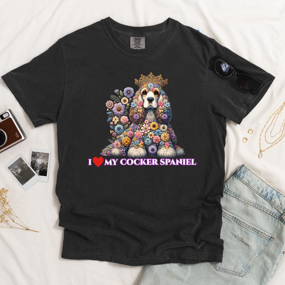 I Love My Cocker Spaniel Dark T-shirt