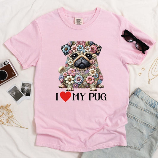 I Love My Pug Light T-shirt