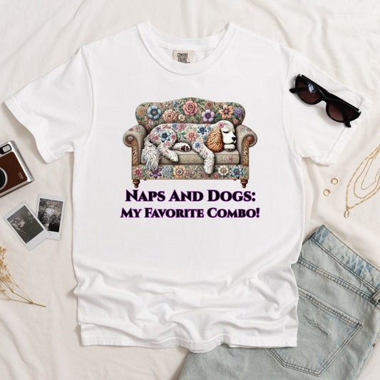 Cocker Spaniel Naps & Dogs Light T-shirt