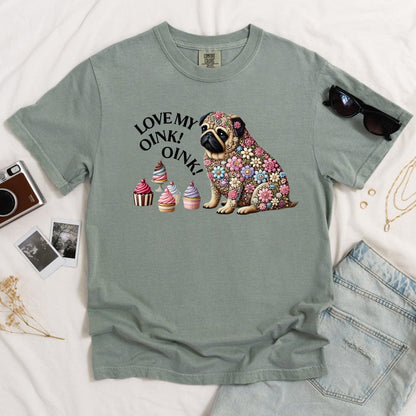 Foodie Pug Light T-shirt