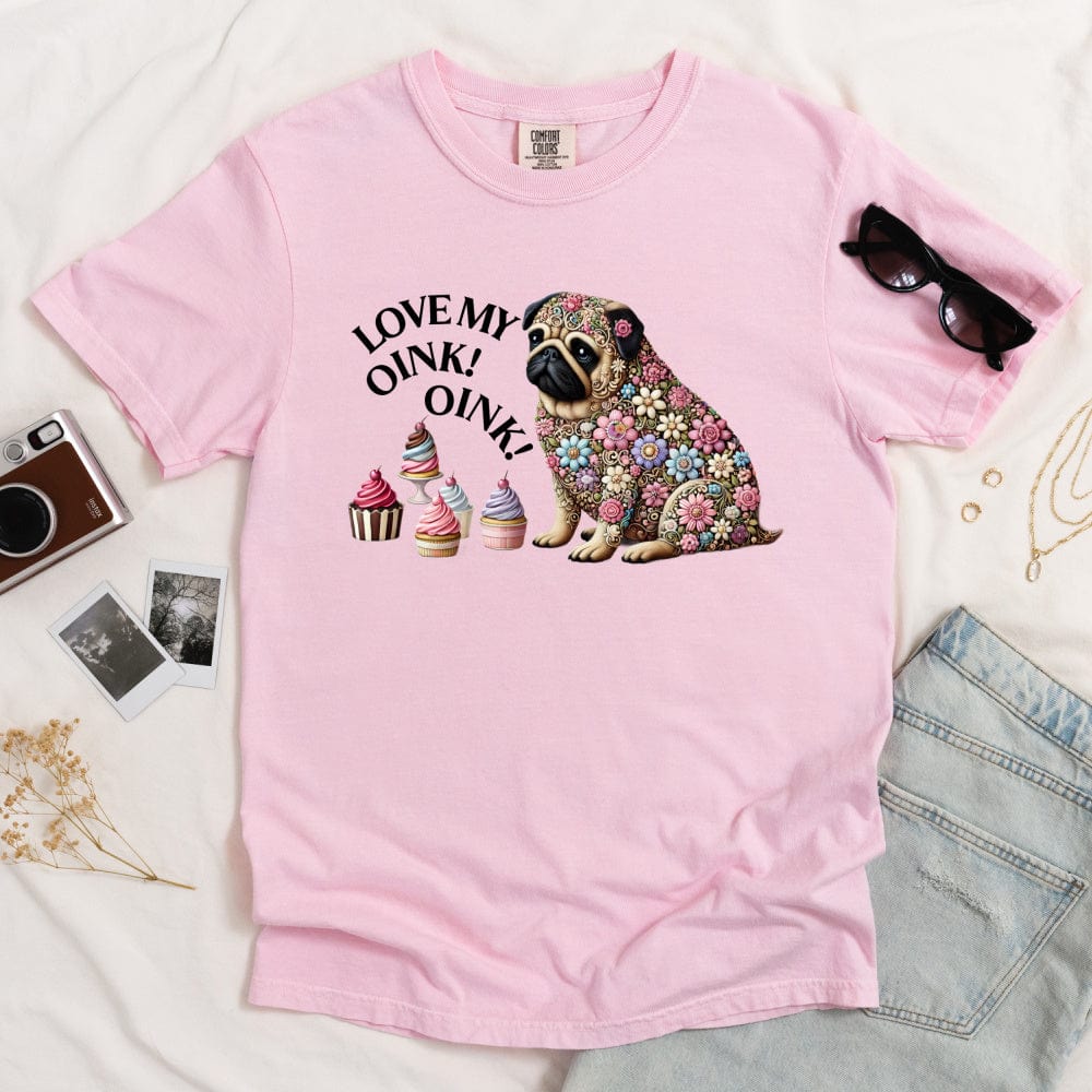 Foodie Pug Light T-shirt