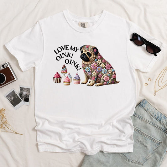 Foodie Pug Light T-shirt