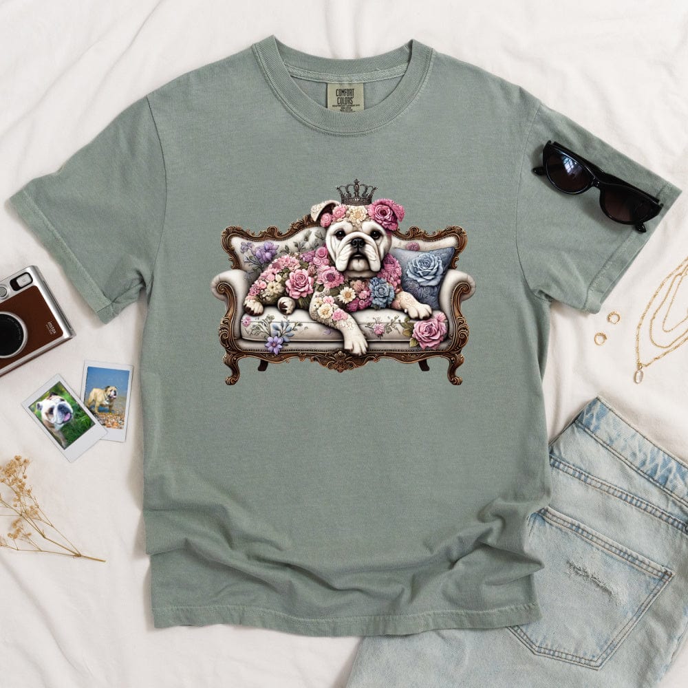 Bulldog Queen Of The Couch T-shirt