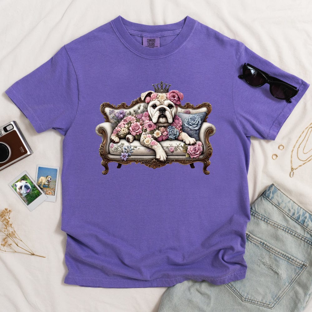 Bulldog Queen Of The Couch T-shirt