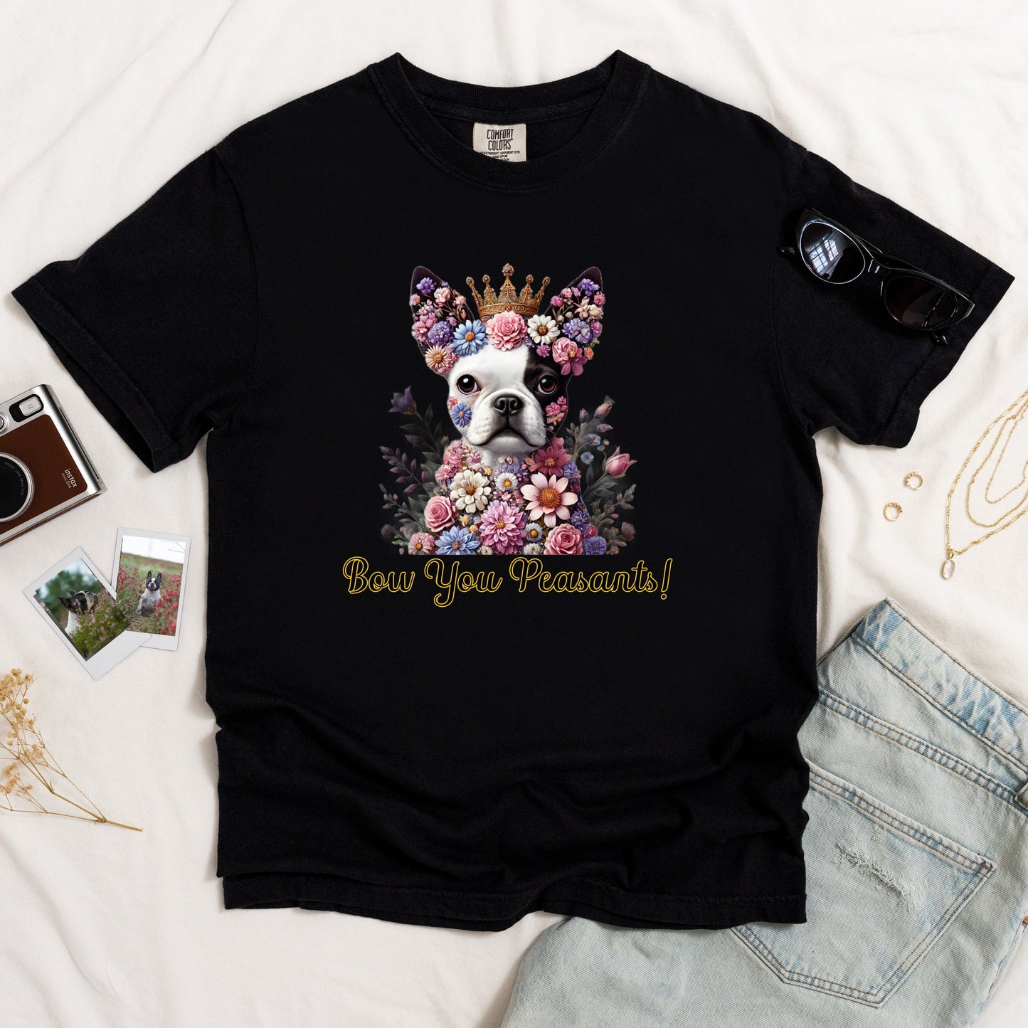 Boston Terrier Bow to the Paws T-shirt