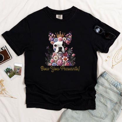 Boston Terrier Bow to the Paws T-shirt